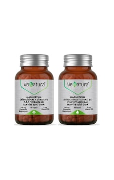 Venatura Magnezyum Bisglisinat + Sitrat ve P+5+P Vitamin B6 2 x 60 Kapsül Venatura Magnezyum Bisglisinat + Sitrat ve P+5+P Vitamin B6 2 x 60 Kapsül
