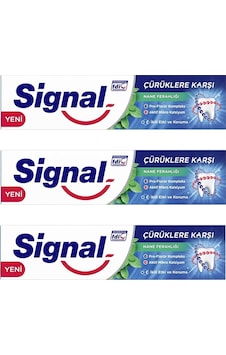 Signal Nane Ferahlığı Çürüklere Karşı Koruma Diş Macunu 3 x 50 ML