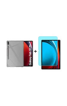 Forzacase Samsung Galaxy Uyumlu Tab S9 Fe Plus 12.4 İçin Silikon Kılıf + Nano Esnek Ekran Koruyucu Fc013 Şeffaf Forzacase Samsung Galaxy Uyumlu Tab S9 Fe Plus 12.4 İçin Silikon Kılıf + Nano Esnek Ekran Koruyucu Fc013 Şeffaf