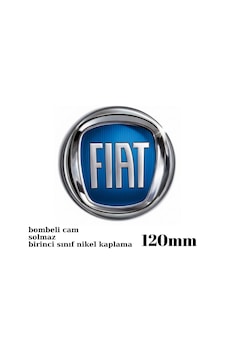 Fiat Logo Panjur Arması Nikel Yuvarlak Büyük Boy 12cm Mavi ZUM Fiat Logo Panjur Arması Nikel Yuvarlak Büyük Boy 12cm Mavi ZUM