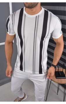 Mcz Giyim Bisiklet Yaka Slim-fit Erkek T-shirt Ekru Mcz Giyim Bisiklet Yaka Slim-fit Erkek T-shirt Ekru