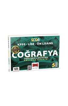 Yargı Yayınları 2026 Kpss Lise Ön Lisans Akılda Kalan Coğrafya Harita Tablo Ve Grafiklerle 5 Deneme İlaveli
