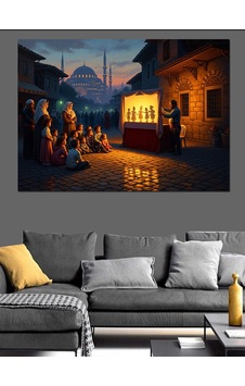 Retro Kukla Oyunu Dekoratif Kanvas - Mdf Ahşap Tablo Retro Kukla Oyunu Dekoratif Kanvas - Mdf Ahşap Tablo
