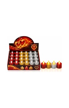 24 Adet Pilli Yuvarlak - Simli Renkli Led Mum Çap : 3.6 Yükseklik : 4.3cm İ10-025 5468 24 Adet Pilli Yuvarlak - Simli Renkli Led Mum Çap : 3.6 Yükseklik : 4.3cm İ10-025 5468