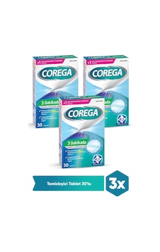 Corega Cleanser Bio Protez Temizleme Tableti 3 x 30'lu Corega Cleanser Bio Protez Temizleme Tableti 3 x 30'lu