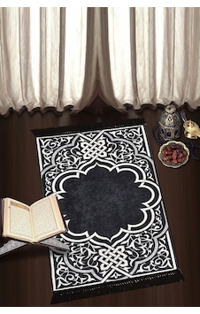 Page Siyah Djt 70X120 Cm Seccade, Namazlık, Yıkanabilir Kaymaz Page Siyah Djt 70X120 Cm Seccade, Namazlık, Yıkanabilir Kaymaz