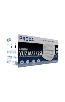 Proca Tek Kullanımlık 3 Katlı Telli Cerrahi Maske 50'li Paket Proca Tek Kullanımlık 3 Katlı Telli Cerrahi Maske 50'li Paket