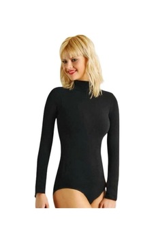 Angbutik Imer 9258 Uzun Kol Çıtçıtlı Body Siyah Angbutik Imer 9258 Uzun Kol Çıtçıtlı Body Siyah