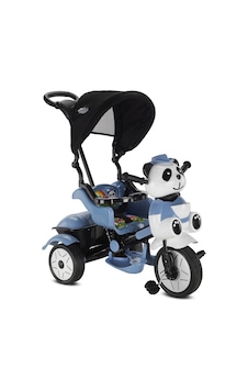 Babyhope 127 Lıttle Panda Üç Teker Kontrollü Bebek Bisikleti Pastel Mavi Çok Renkli Babyhope 127 Lıttle Panda Üç Teker Kontrollü Bebek Bisikleti Pastel Mavi Çok Renkli