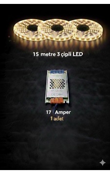 3 Çipli 15 Metre Let + Trafo Günışığı