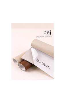 Extra Yapışkanlı Suni Deri - Bej 70x150 Cm Bej Extra Yapışkanlı Suni Deri - Bej 70x150 Cm Bej