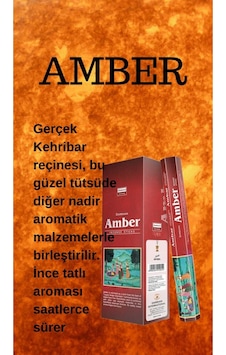 Amber Kötü Enerji Tütsüsü 20 Çubuk Amber Kötü Enerji Tütsüsü 20 Çubuk