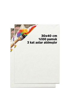 30x40 Cm Tuval 2adet Birlikte . 1.kalite %100 Pamuk 3 Kat Astar Atılmıştır 2 Adet