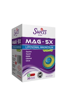 Swiss Bork Mag - 5X Liposomal Magnesium 30 Vegan Kapsül