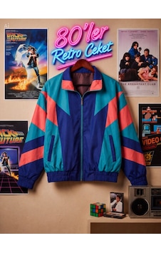 Butik İstanbul Kadın - Erkek 80'ler Dönemi Retro Ceket Çok Renkli Butik İstanbul Kadın - Erkek 80'ler Dönemi Retro Ceket Çok Renkli