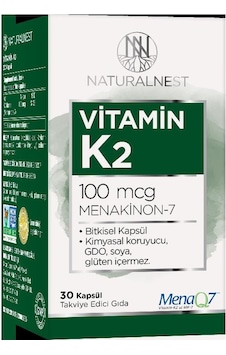 Naturalnest Vitamin K2 30 Kapsül Naturalnest Vitamin K2 30 Kapsül