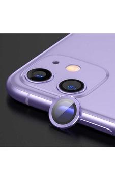 İphone 11 Uyumlu Blt Cl-07 Kamera Lens Koruyucu-mor Mor