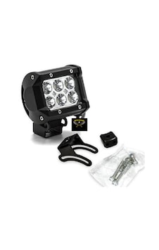 Sis Farı Kare Çalışma Lambası Off Road Beyaz 6 Ledli Çakarlı Sis Farı Kare Çalışma Lambası Off Road Beyaz 6 Ledli Çakarlı