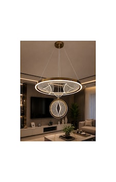 Sofia Model Gold Kaplama 3 Renk Kumandalı Metal Salon Mutfak Oturma Yatak Odası Modern Led Sarkıt Avize Sofia Model Gold Kaplama 3 Renk Kumandalı Metal Salon Mutfak Oturma Yatak Odası Modern Led Sarkıt Avize