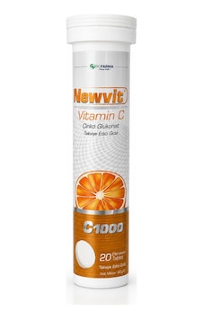 Newvit 1000 Mg C Vitamini İçeren Takviye Edici Gıda 20 Tablet Newvit 1000 Mg C Vitamini İçeren Takviye Edici Gıda 20 Tablet