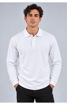 Parshey Erkek Uzun Kollu Polo Yaka Tişört %100 Pamuk 200 Gr Compact Pike Beyaz Parshey Erkek Uzun Kollu Polo Yaka Tişört %100 Pamuk 200 Gr Compact Pike Beyaz