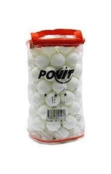 Povit 100' Lü Masa Tenisi Topu Beyaz