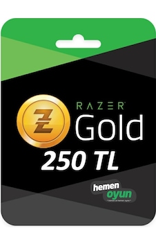250 TL Razer Gold 250 TL Razer Gold E-Pin 250 TL Razer Gold 250 TL Razer Gold E-Pin