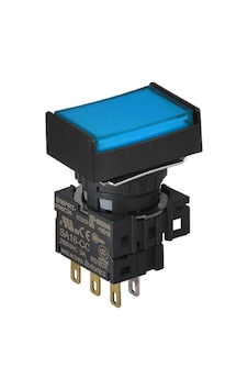 Autonics S16prt-h3bc24 ,kontak-1a1k Mavi-24v Yaylı M16 Buton