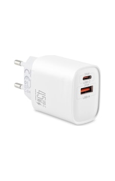 Usb Type-c Çift Çıkışlı Hızlı Şarj Adaptörü 45w Beyaz Nd1013 Evimdeyokyok Usb Type-c Çift Çıkışlı Hızlı Şarj Adaptörü 45w Beyaz Nd1013 Evimdeyokyok