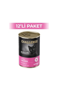 Challenge Tavuklu Yavru Kedi Konservesi 12 x 400 G Challenge Tavuklu Yavru Kedi Konservesi 12 x 400 G