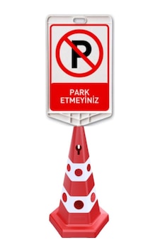 Trafik Park Yapılmaz Logolu Çift Yönlü Dikdörtgen Reklam Dubası M