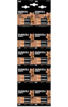 Duracell Pil 20 Li Aa Kalem Kartela 10'lu (10*10) Duracell Pil 20 Li Aa Kalem Kartela 10'lu (10*10)