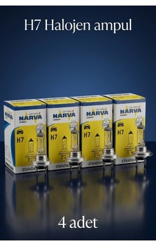4 Adet Narva 12v H7 55w Far Ampulu