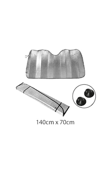 Araba Oto Ön Cam Güneşliği Parlak Metalize 140 CM X 70 CM