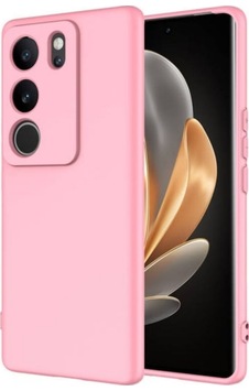 Vivo V29 Pro Uyumlu Silikon Kılıf - Kamera Korumalı Esnek Pastel Renk Kapak - Pembe Vivo V29 Pro Uyumlu Silikon Kılıf - Kamera Korumalı Esnek Pastel Renk Kapak - Pembe