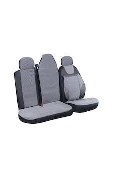 Renault Master 2+1 Ön Koltuk Kılıf Seti Füme Renault Master 2+1 Ön Koltuk Kılıf Seti Füme