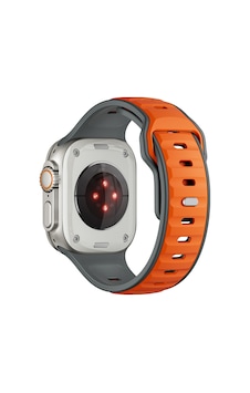 Apple Uyumlu Watch Ultra 1/2/3 49mm Kordon Oval Silikon Desen Renkli Band 135 Apple Uyumlu Watch Ultra 1/2/3 49mm Kordon Oval Silikon Desen Renkli Band 135