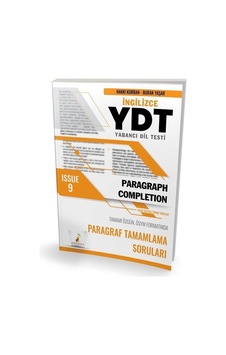 YDT İngilizce Paragraph Completion Issue 9 - Burak Yaşar - Pelikan Yayınları YDT İngilizce Paragraph Completion Issue 9 - Burak Yaşar - Pelikan Yayınları