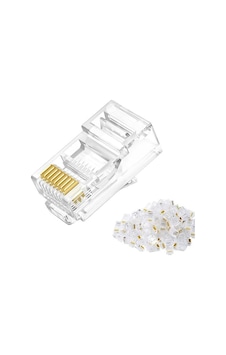 Rj45 Cat5 -cat6 Uç 8p8c Soket 100 Adet Rj45 Cat5 -cat6 Uç 8p8c Soket 100 Adet