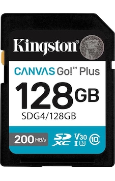 Kingston Sdg4-128gb 128gb Sdxc Canvas Go Plus Gen4 200mb-s C10 Uhs-ı U3 V30 Hafıza Kartı Kingston Sdg4-128gb 128gb Sdxc Canvas Go Plus Gen4 200mb-s C10 Uhs-ı U3 V30 Hafıza Kartı