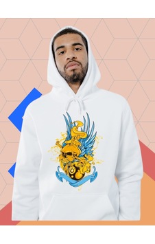Panda Baskı Tekstil Sporcu Sweat Beyaz