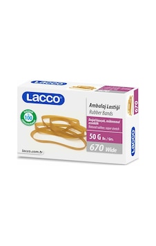 Lacco Ambalaj Paket Lastiği - Geniş - 50 Gr. %100 Kauçuk