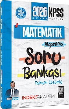 İndeks Akademi 2026 Kpss Matematik Algoritma Soru Bankası Çözümlü - Metin Şimşek İndeks Akademi 2026 Kpss Matematik Algoritma Soru Bankası Çözümlü - Metin Şimşek
