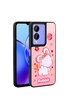 Zore Vivo Y17s Kılıf Parlayan Kabartmalı İkonik Figürlü Ogaa Amas Silikon Kapak - Pembe Zore Vivo Y17s Kılıf Parlayan Kabartmalı İkonik Figürlü Ogaa Amas Silikon Kapak - Pembe