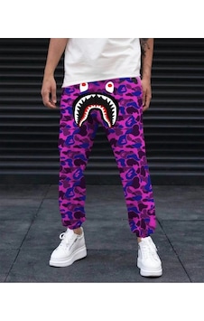 Primemağazam Erkek Pubg Bape X Shark Eşofman Altı - Mor Çeşitli Primemağazam Erkek Pubg Bape X Shark Eşofman Altı - Mor Çeşitli
