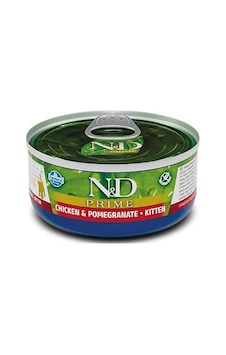 N&d Prime Tahılsız Tavuk Ve Narlı Yavru Yaş Kedi Konservesi 80 Gr N&d Prime Tahılsız Tavuk Ve Narlı Yavru Yaş Kedi Konservesi 80 Gr