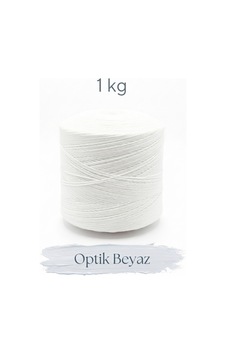 1 Kg Pamuklu El Örgü İpi Runner İpi- Amigurumi Koton İp Punch İpi Motif Optik Beyaz Renk 1 Kg Pamuklu El Örgü İpi Runner İpi- Amigurumi Koton İp Punch İpi Motif Optik Beyaz Renk