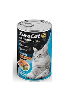 Eurocat - 710 - Somon Parça Etli Yetişkin Kedi Konserve - Dpmıx-hb - 400 Gr