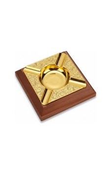 Cigarloong Damascus Ahşap Puro Küllüğü Gold 4lü Cigarloong Damascus Ahşap Puro Küllüğü Gold 4lü