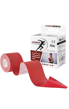 Lenora Kinesiology  Bandı Kırmızı Sporcu Bandı 5 x 5 M